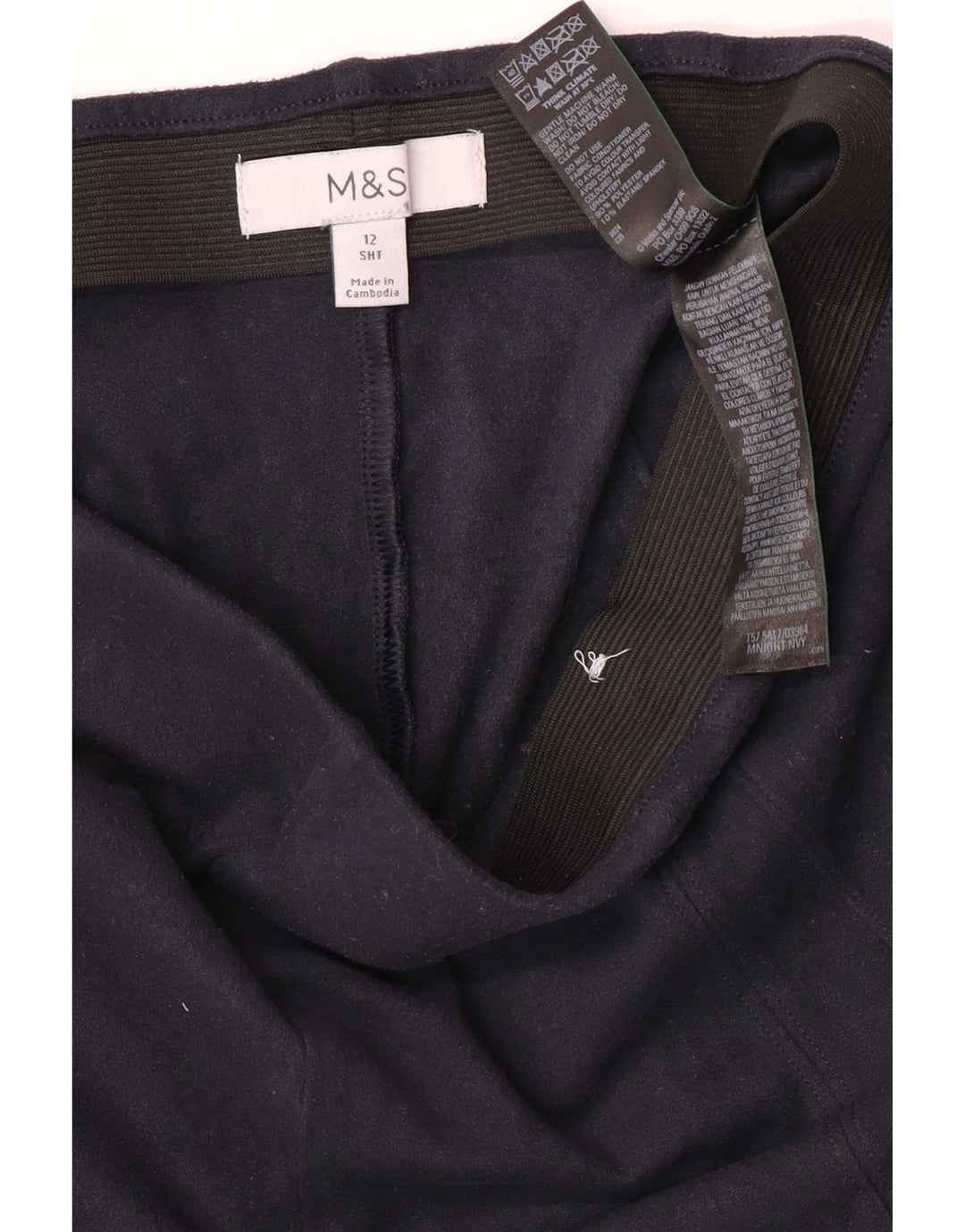Legginsy damskie Marks & Spencer UK 12, średni granatowy poliester