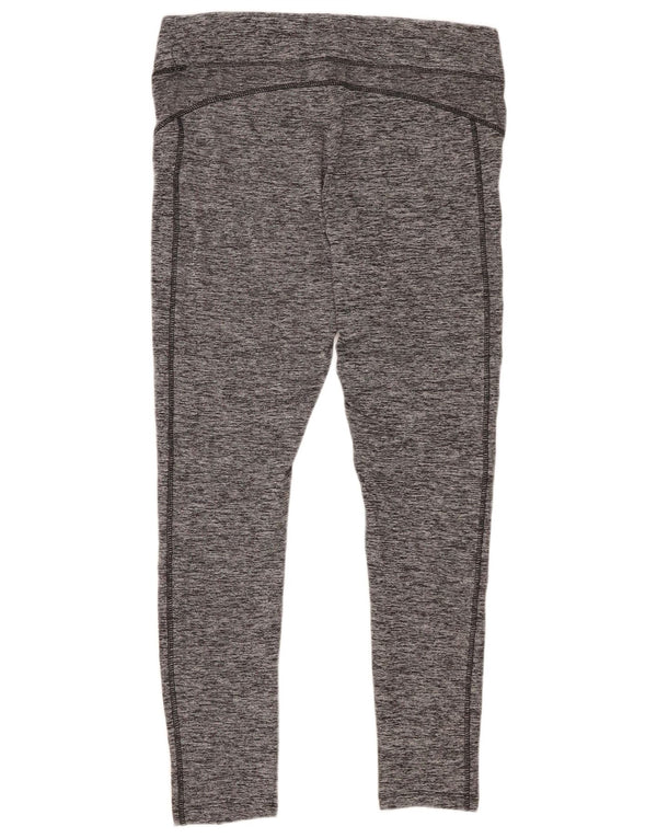 Legginsy damskie Umbro UK 16, duże, szare, nakrapiane, poliestrowe