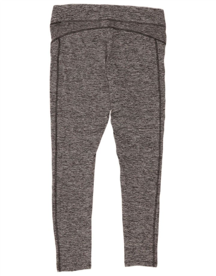 Legginsy damskie Umbro UK 16, duże, szare, nakrapiane, poliestrowe