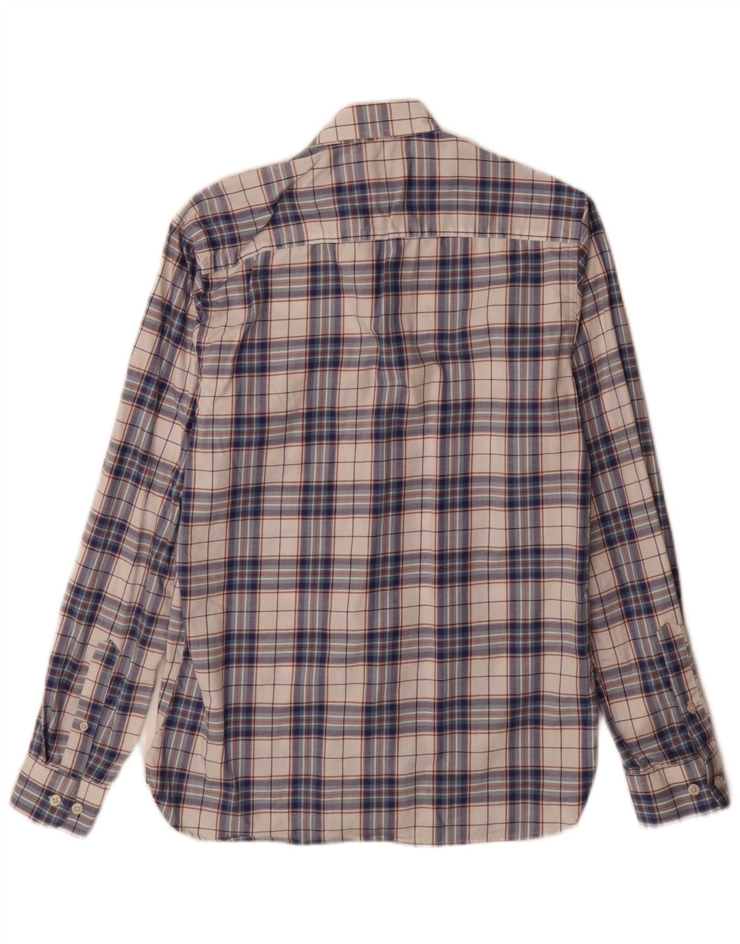 Męska dopasowana koszula Jack & Jones w małą niebieską kratkę, bawełniana
