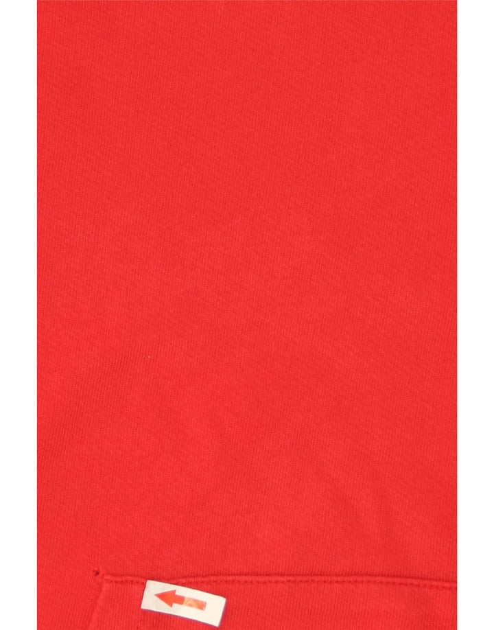 Męski sweter z kapturem Levi's z grafiką, duży, czerwony, bawełniany