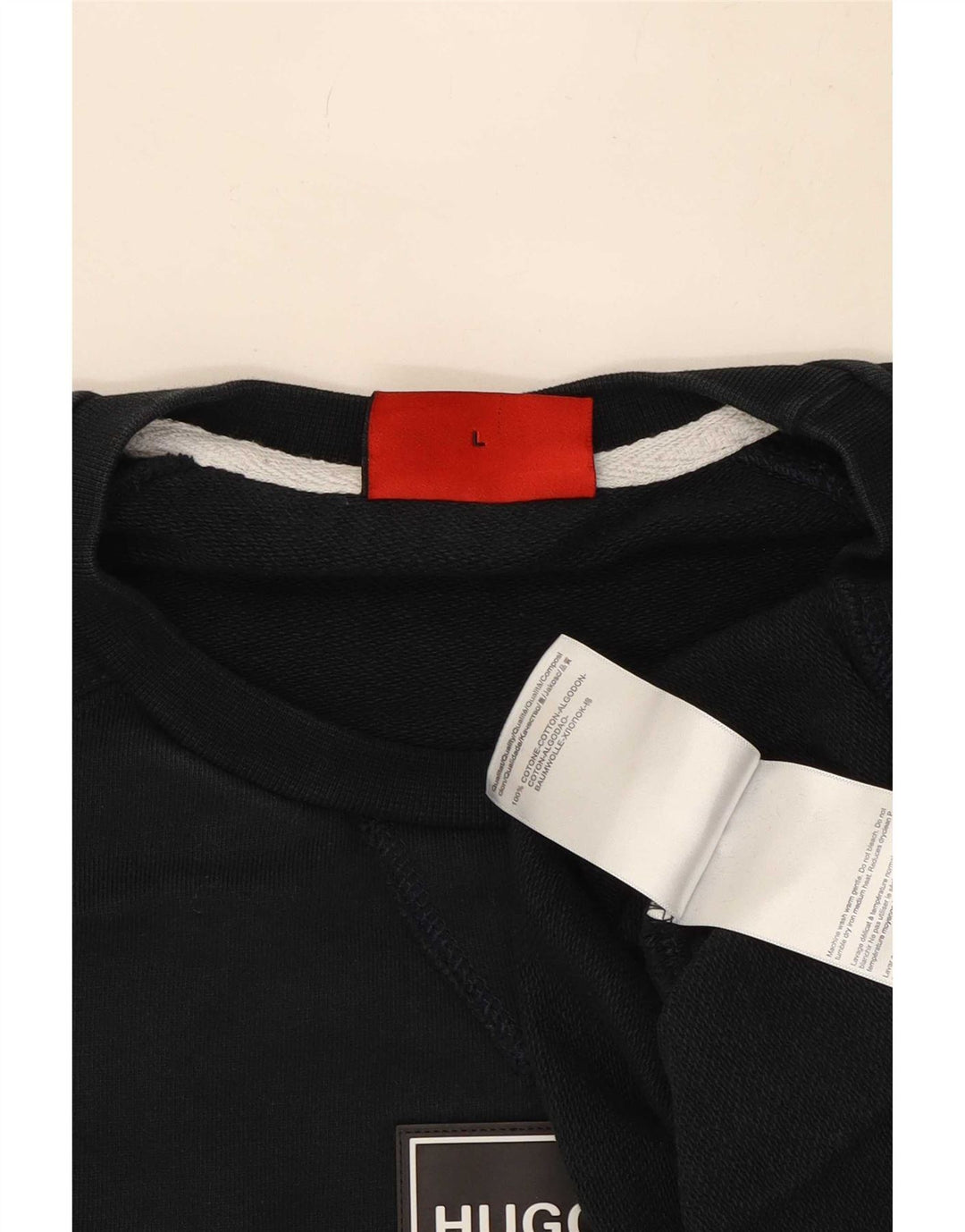 Bluza męska Hugo Boss, duża, granatowa, bawełniana