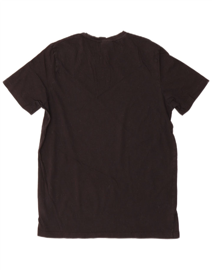 T-shirt męski Hugo Boss, średni czarny, bawełniany