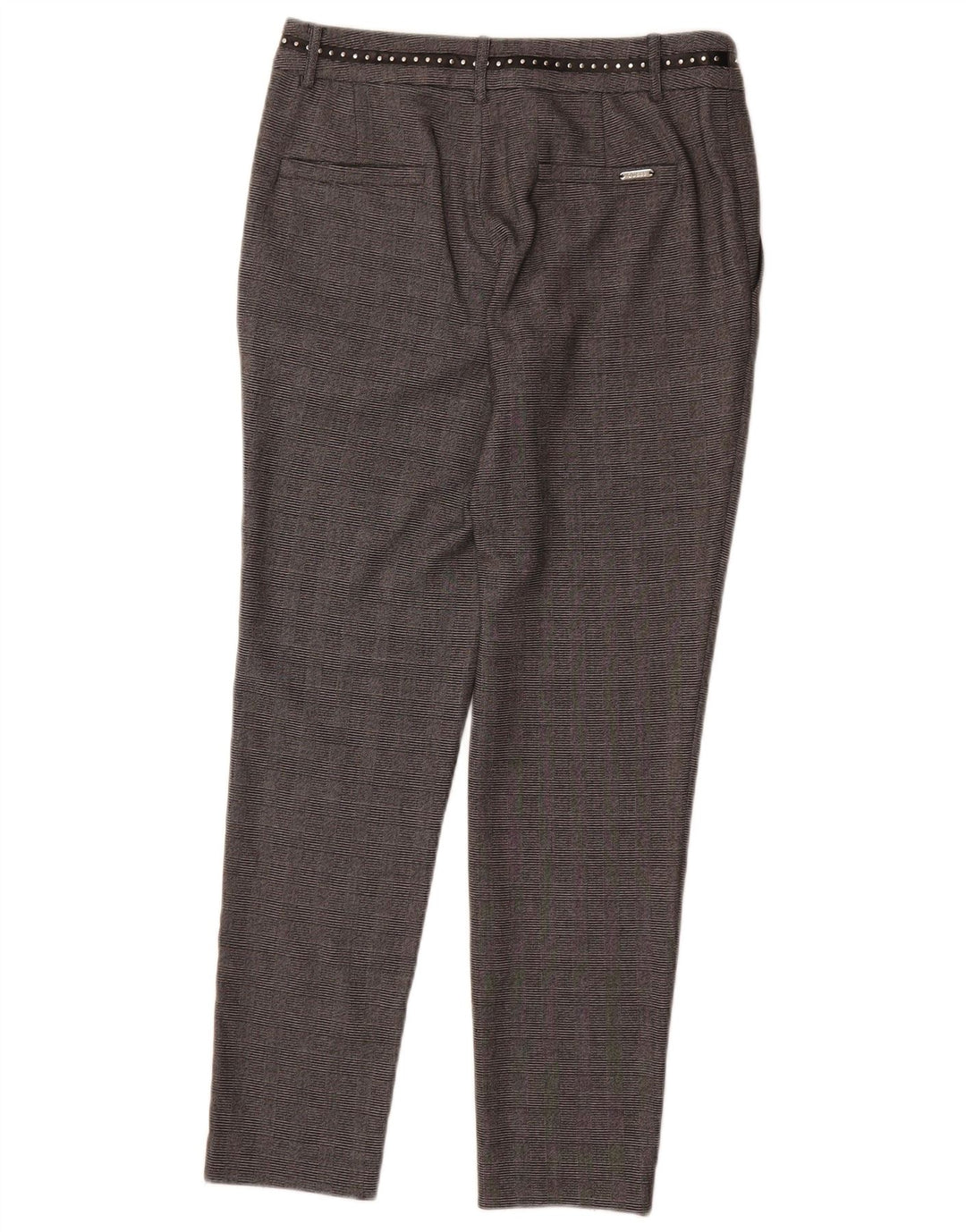 Damskie spodnie Chino Guess W27 L28 Szara krata, poliester