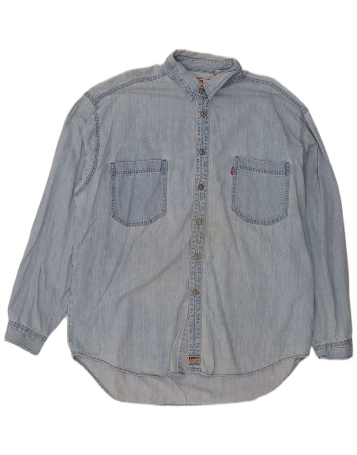 Męska koszula dżinsowa Levi's XL, niebieska, bawełniana