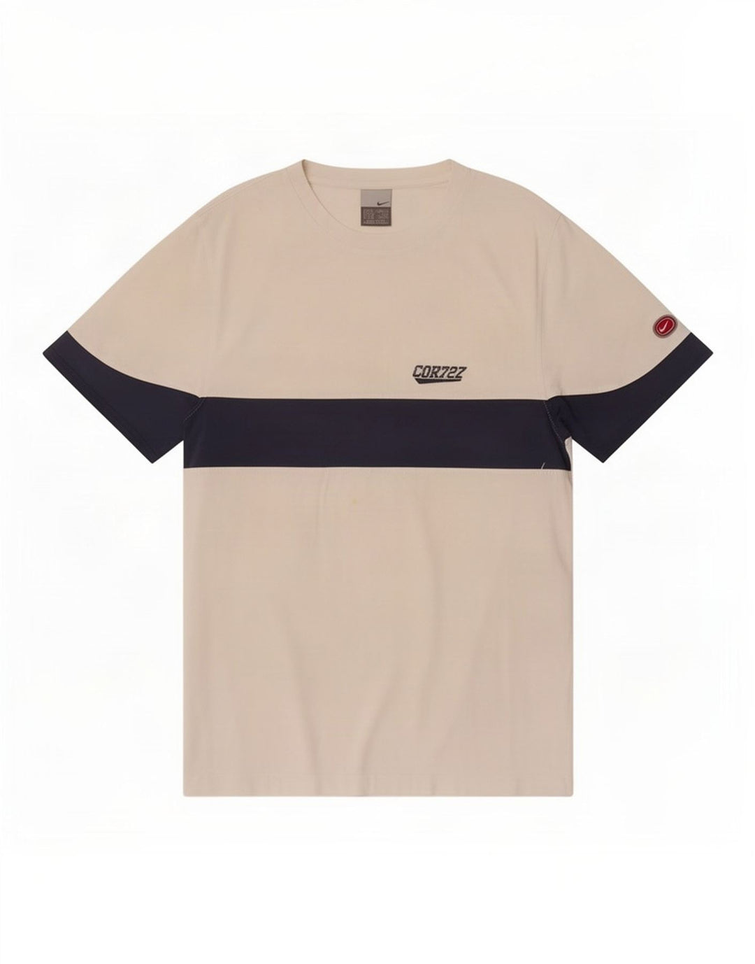 T-shirt męski Nike, średni biały kolor z blokami