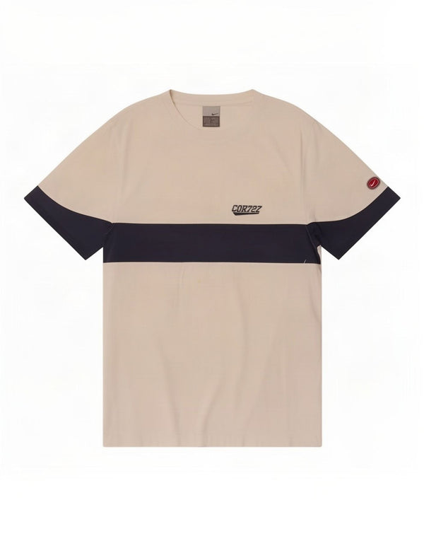 T-shirt męski Nike, średni biały kolor z blokami