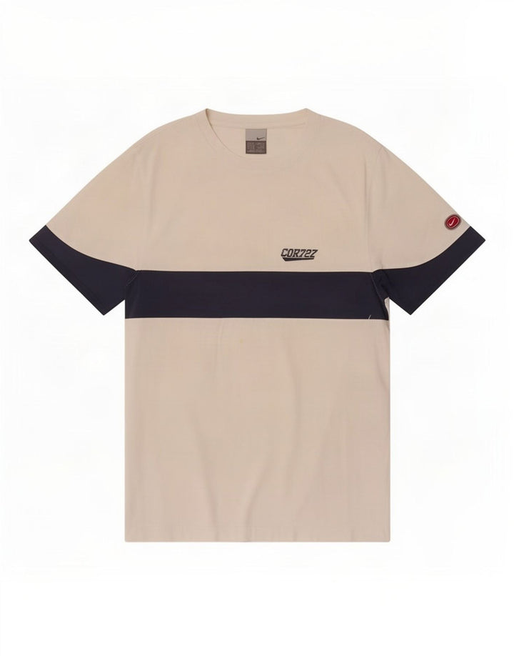T-shirt męski Nike, średni biały kolor z blokami