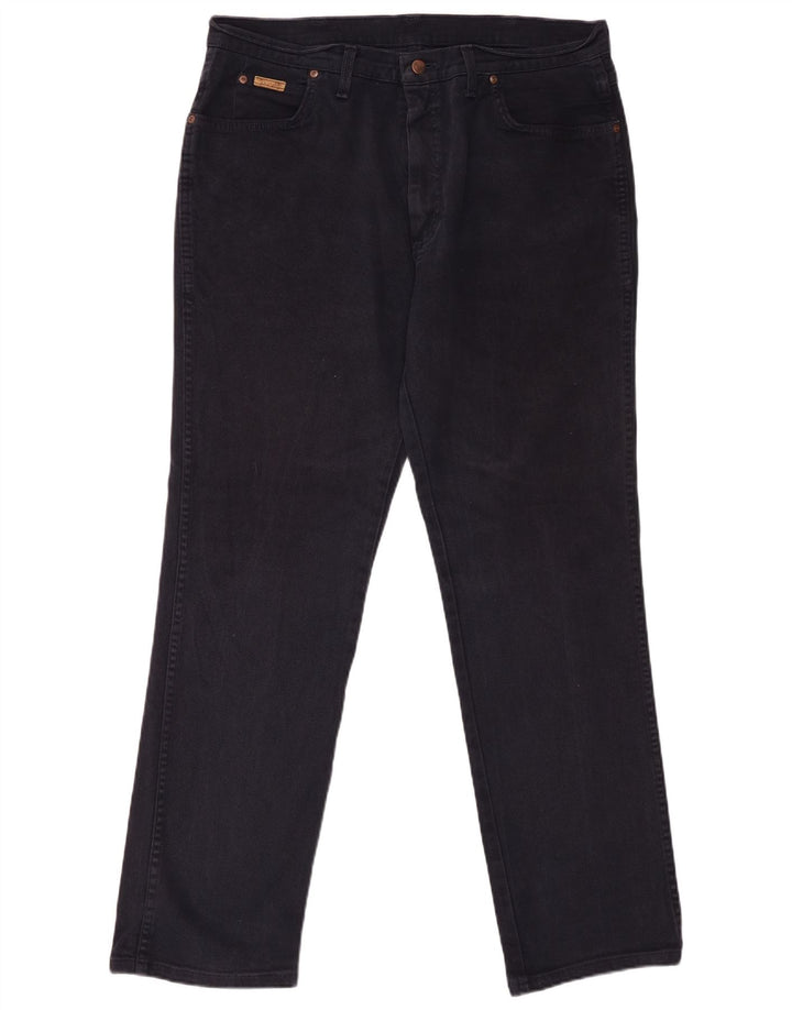 Męskie jeansy WRANGLER Texas Straight W38 L34 Granatowe, bawełniane