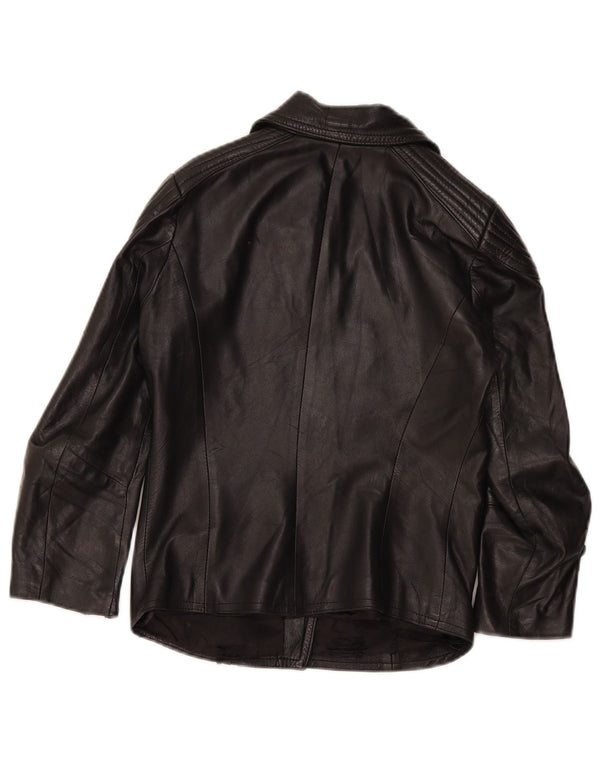 Damska skórzana kurtka motocyklowa w stylu vintage UK 4 XS czarna
