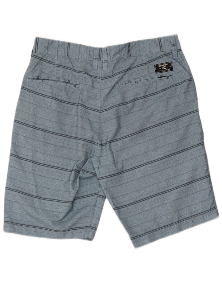 Męskie spodenki Chino Billabong W33, poliester w średnie niebieskie paski