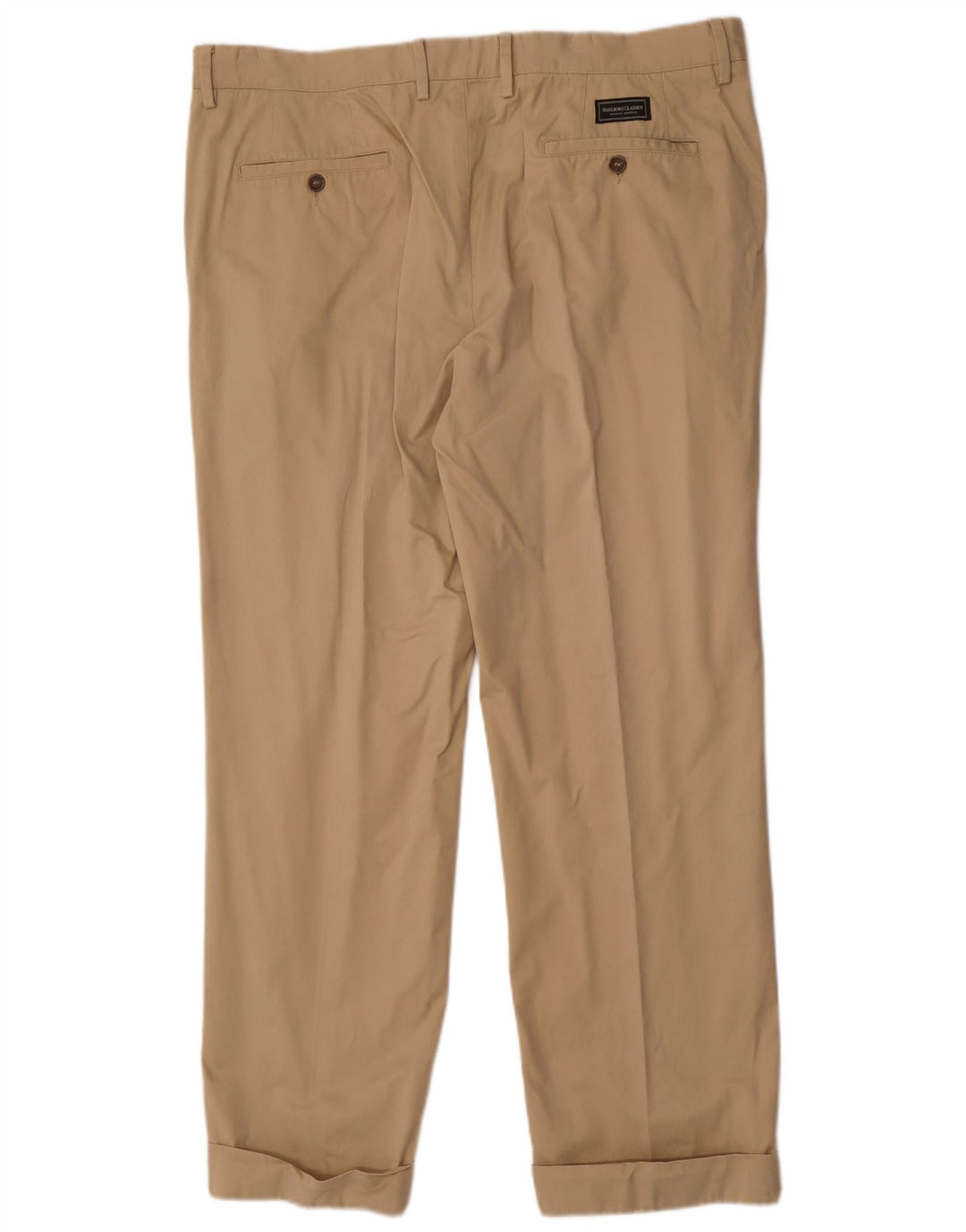 Męskie proste spodnie Chino Marlboro Classics W38 L30 Beżowe