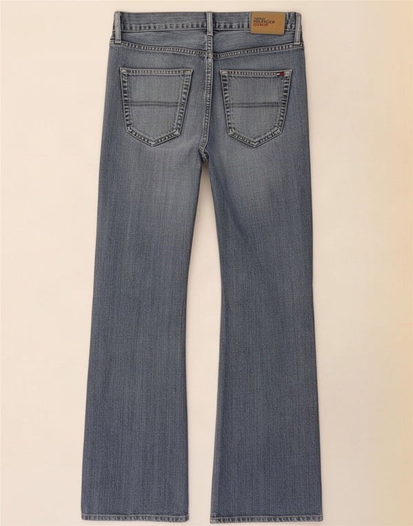 Damskie jeansy Bootcut Tommy Hilfiger Manhattan W34 L31 Niebieska bawełna