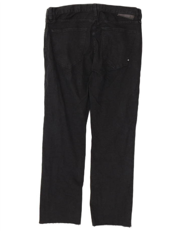 BILLABONG Męskie proste dżinsy W32 L29 Czarna bawełna