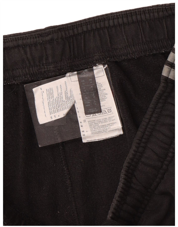 Damskie spodnie dresowe ADIDAS Joggers UK 12 Średnia czarna bawełna