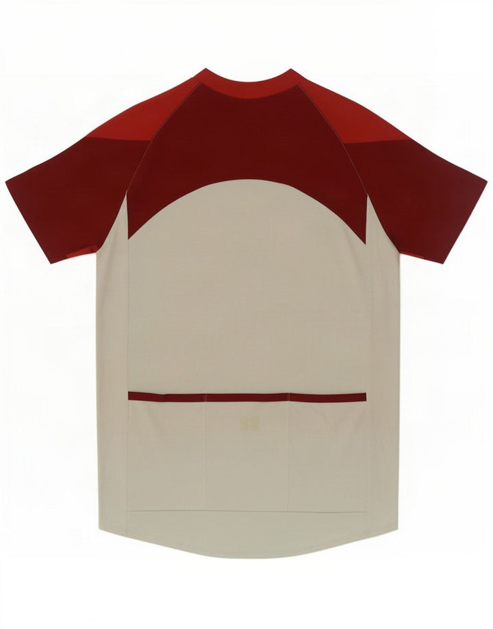 Męski T-shirt Nike z zamkiem błyskawicznym, duży, szary poliester z blokami kolorów