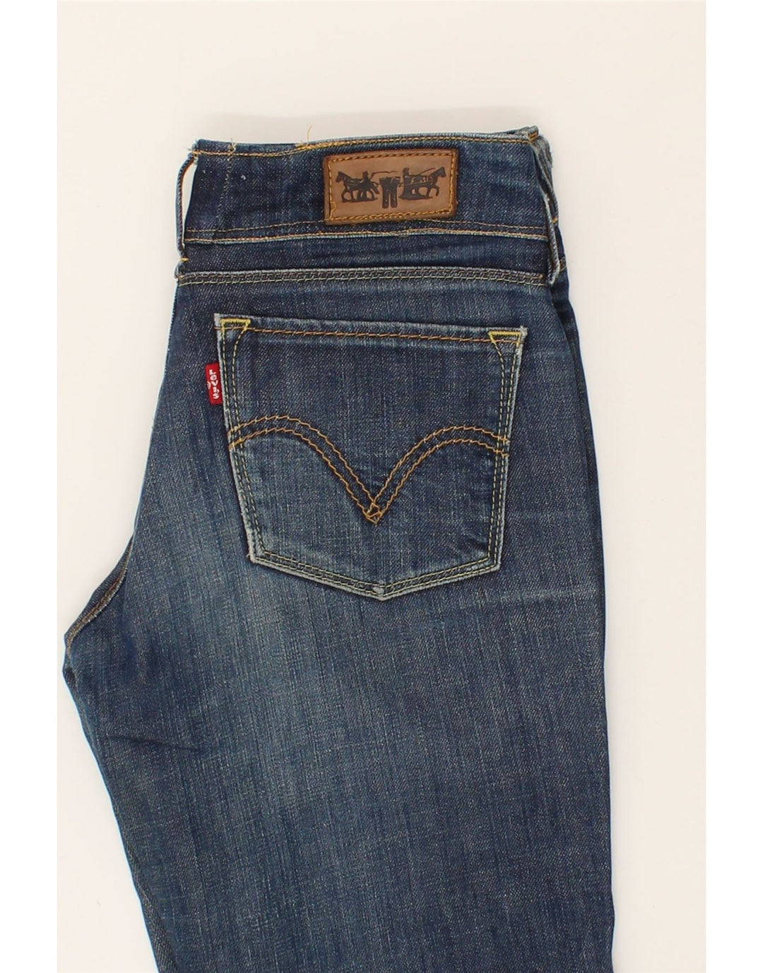LEVI'S Womens Slim Jeans W27 L30  Blue Cotton Vintage Levi's and Second-Hand Levi's from Messina Hembry 