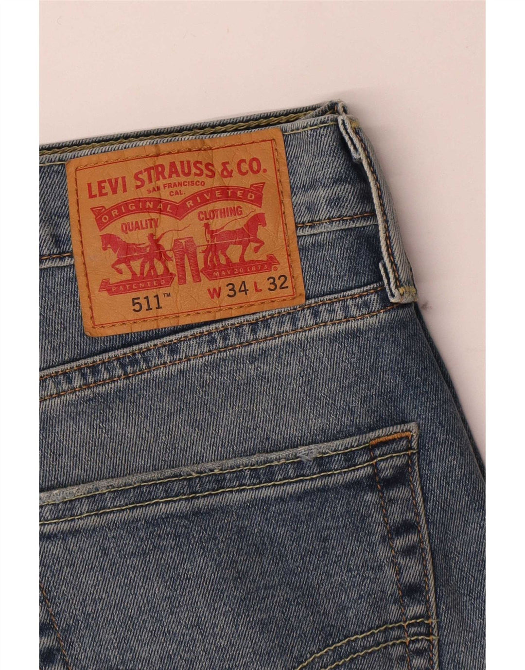 Męskie jeansy Levi's 511 Slim W34 L29 Niebieskie