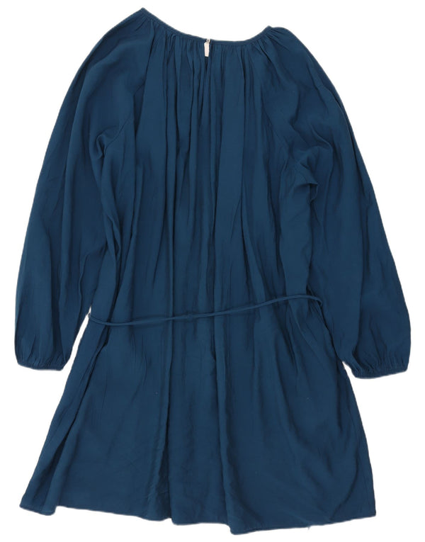 Damska sukienka wielowarstwowa o luźnym kroju Tommy Hilfiger UK 22 3XL Niebieski modal