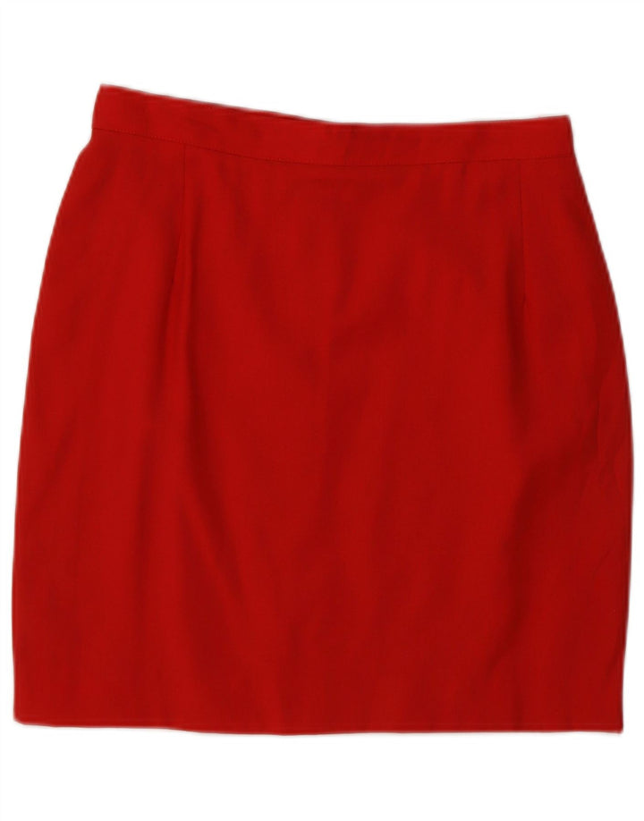 VINTAGE Damski komplet spódnic zapinanych na 2 guziki IT 44 Medium W26 Czerwona wełna