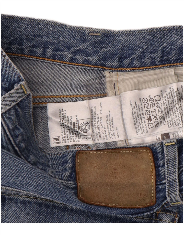 Męskie proste dżinsy Levi's W34 L32 Niebieskie bawełniane