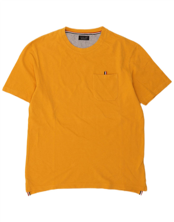 T-shirt męski Zara, średni żółty