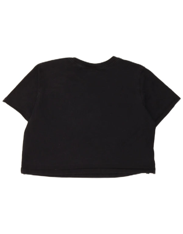 Damski T-shirt Nike Crop Graphic Top UK 16, duży, czarny, bawełniany