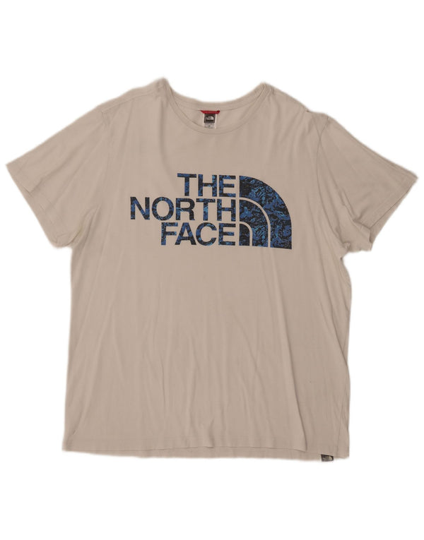 Męski T-shirt z grafiką THE NORTH FACE, duży, biały