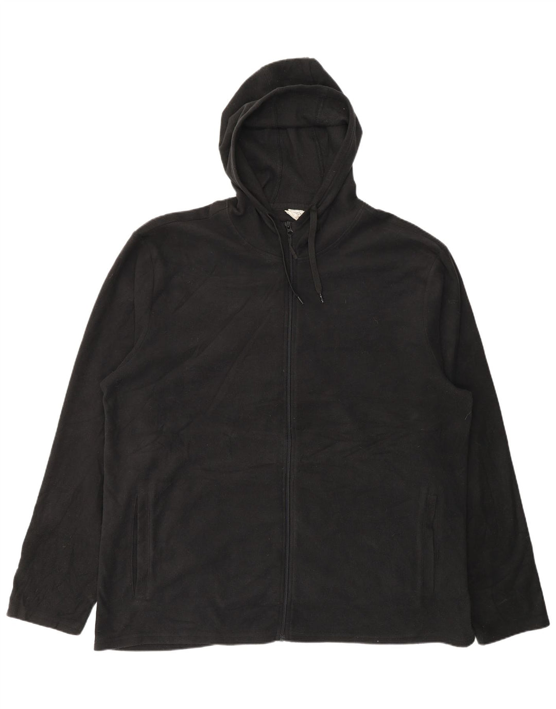 Męska kurtka polarowa z kapturem Mountain Warehouse UK 46 3XL Czarny poliester