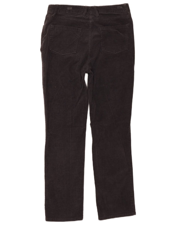 Marks & Spencer Damskie proste sztruksowe spodnie UK 12 Medium W32 L28 Szare