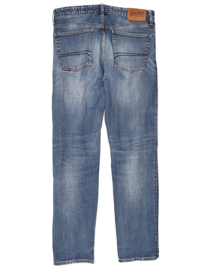 Męskie jeansy Superdry Slim W32 L34 Niebieskie, bawełniane