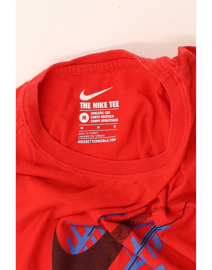 Męski T-shirt Nike Athletic Cut Graphic Top, średni czerwony