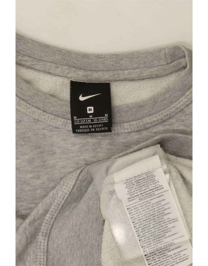 Bluza chłopięca Nike w wieku 10-11 lat, średnia, szara, nakrapiana bawełna