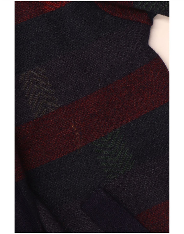 PIERRE SANGAN Męski sweter rozpinany XL, wełniany w granatowe paski