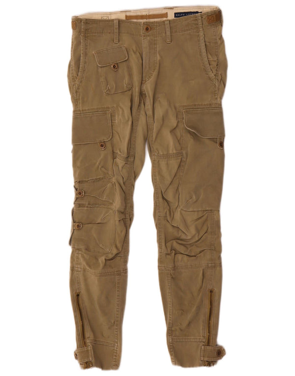 Damskie spodnie cargo Ralph Lauren US 6 Medium W29 L28 Khaki Cotton