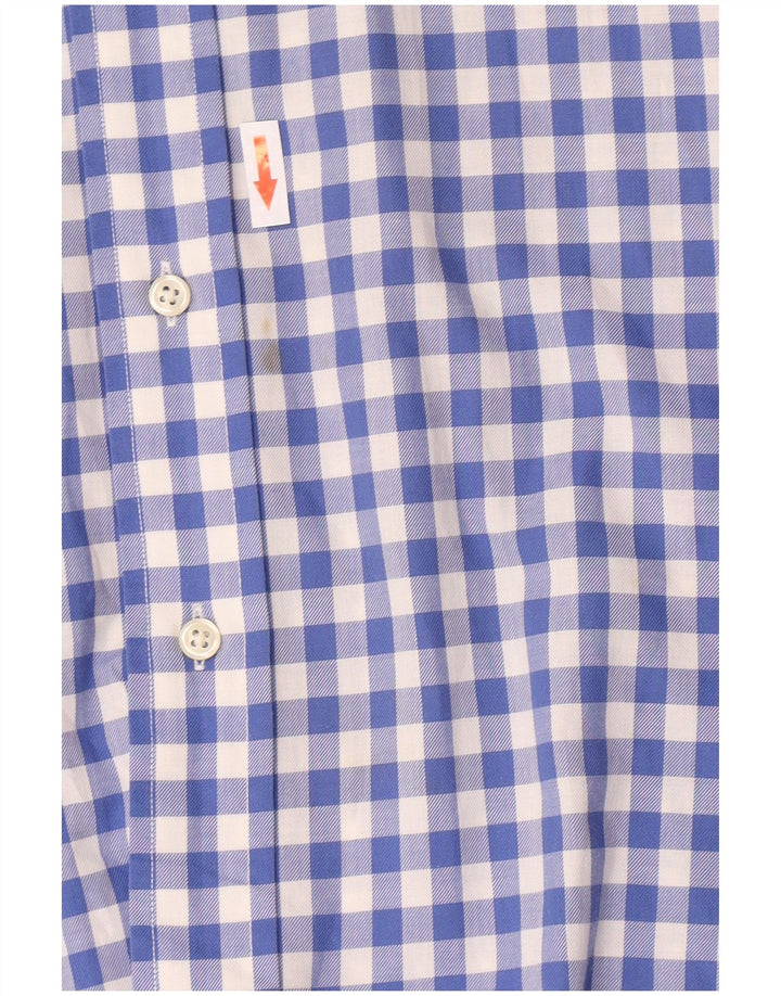 Koszula męska Polo Ralph Lauren Lowell, średnia niebieska bawełna w kratkę