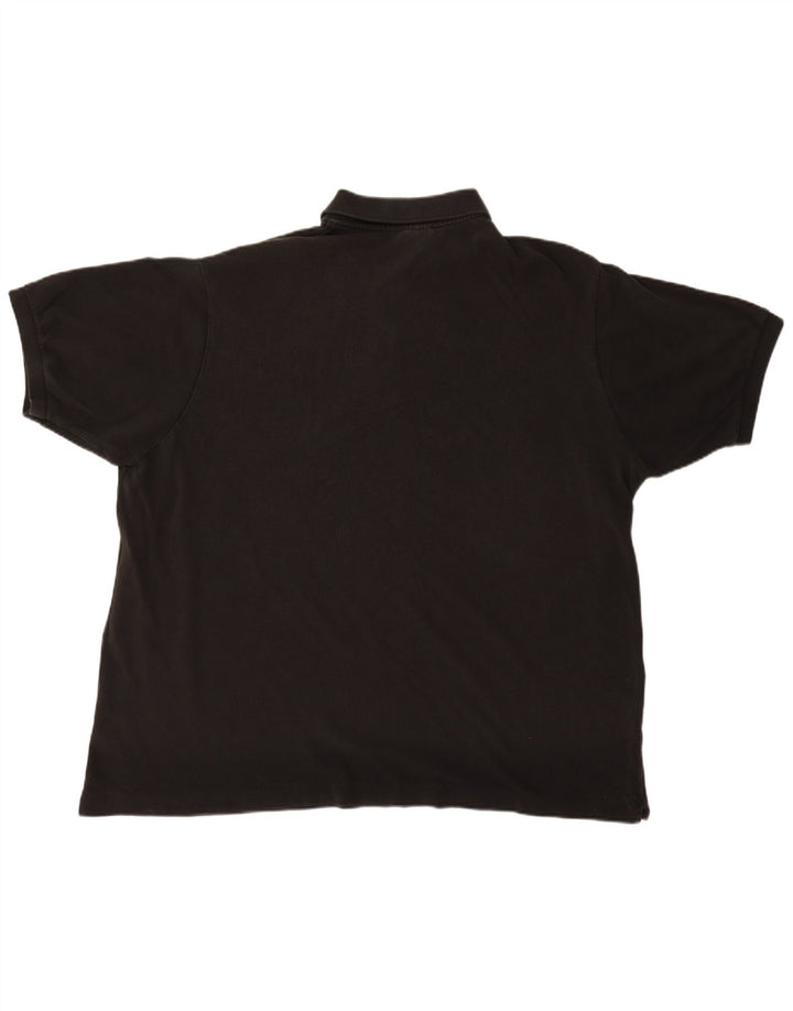 Męska koszulka polo LACOSTE Rozmiar 9 4XL Czarna, bawełniana