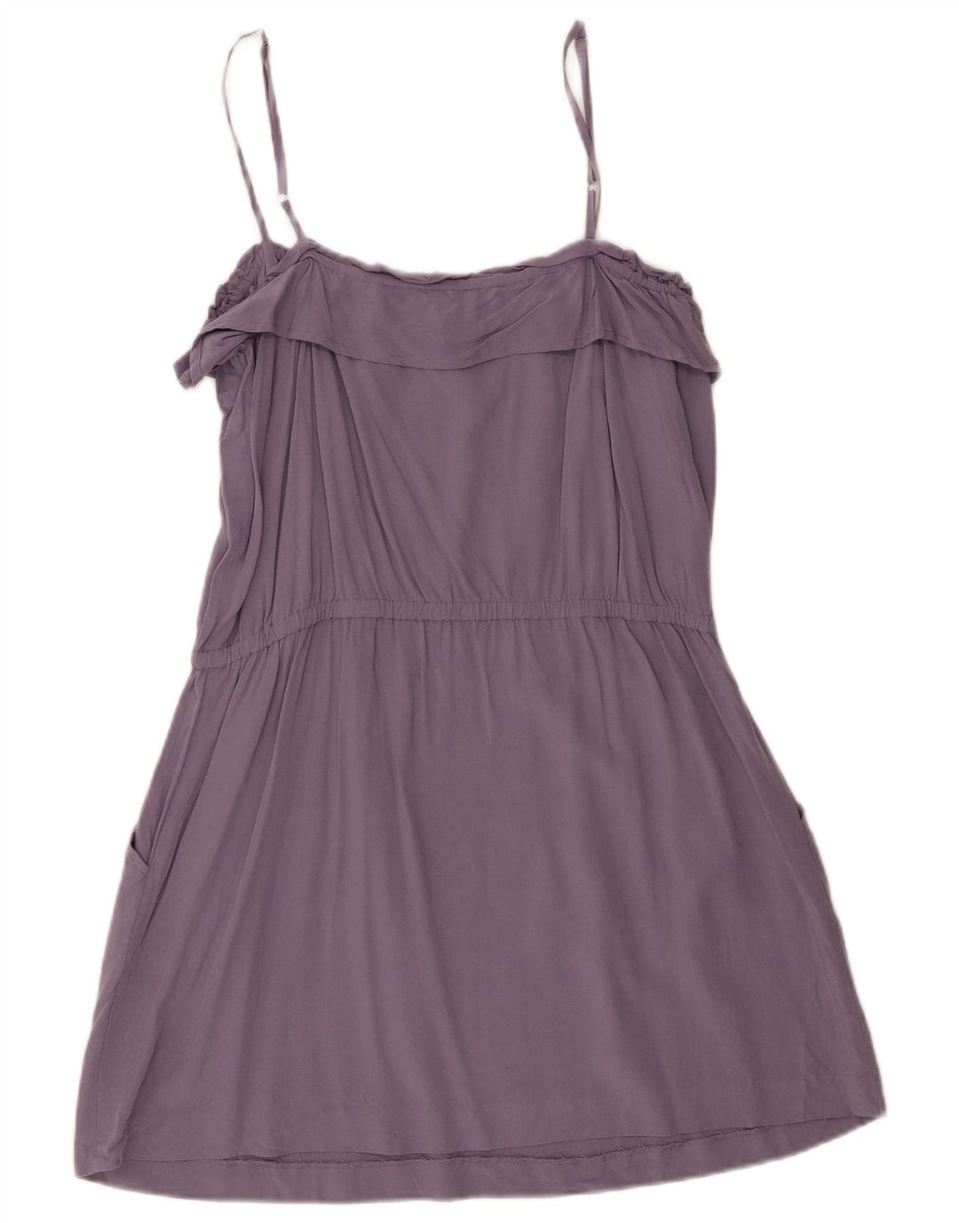 Damska sukienka Sundress J. Crew UK 12 w kolorze średniofioletowym ze sztucznego jedwabiu