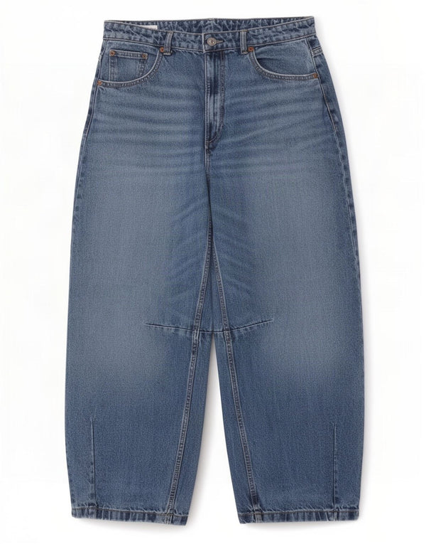 Damskie luźne dżinsy Zara EU 40 Medium W30 L28 Niebieskie bawełniane
