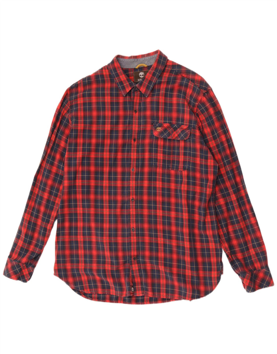 Koszula męska Timberland Slim Fit 2XL, bawełniana w czerwoną kratę