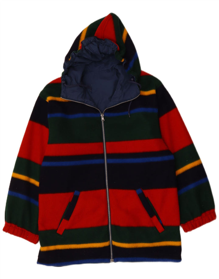 Damska dwustronna kurtka oversize z kapturem VINTAGE UK 12, średni granat