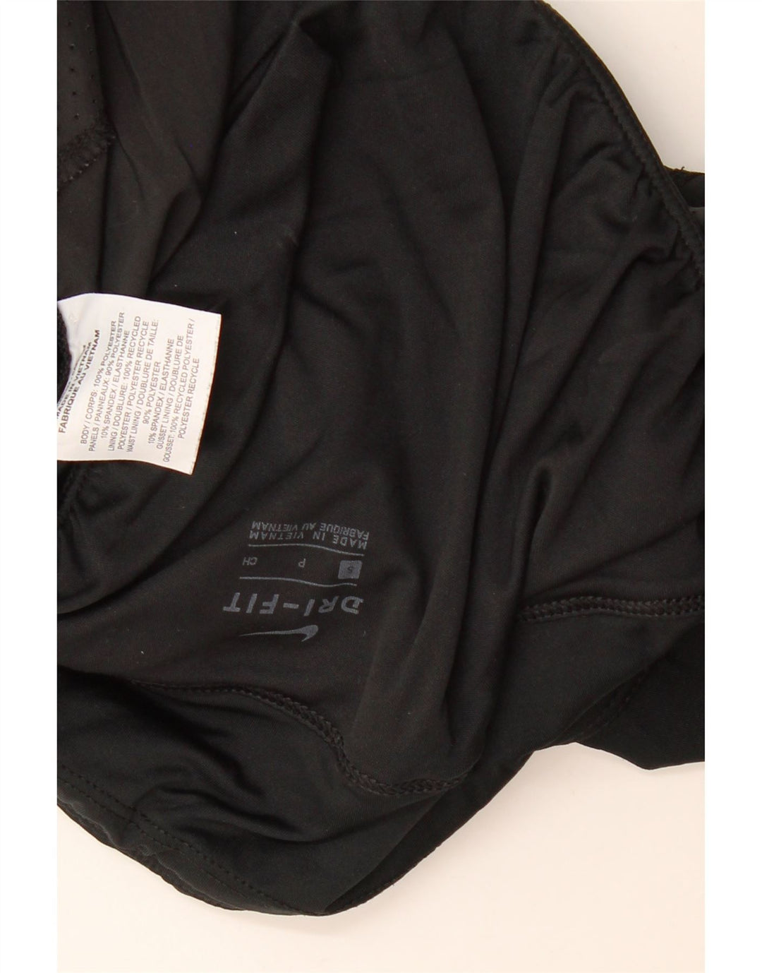 Damskie spodenki sportowe Nike Dri Fit UK 10, małe, czarne, poliestrowe