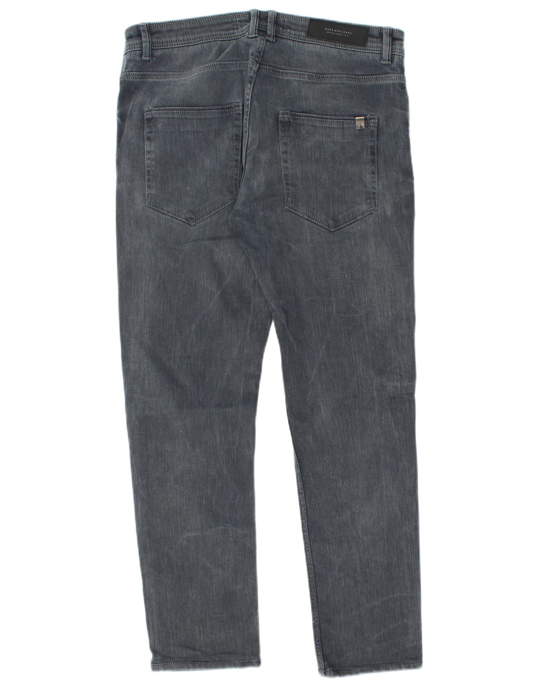 Męskie jeansy slim fit Zara EU 42 Large W32 L28 Szara bawełna