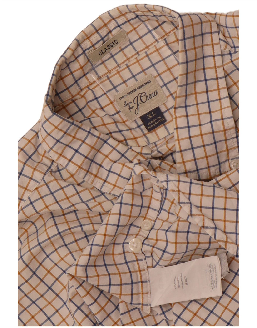 Koszula męska J. Crew o klasycznym kroju XL, bawełniana w białą kratkę