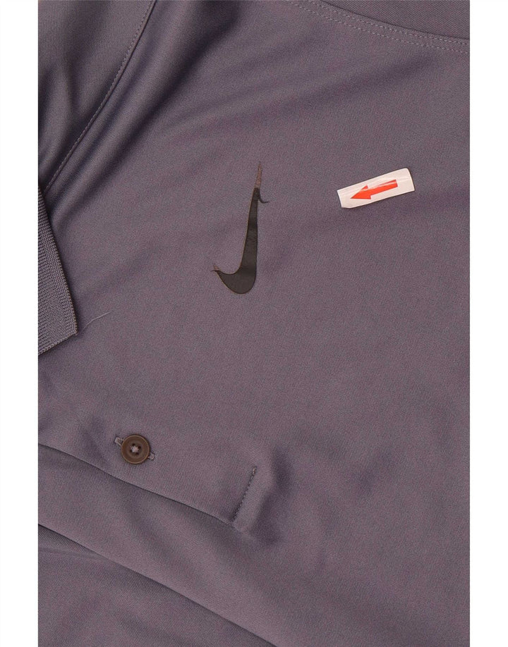 Męska koszulka polo Nike Dri Fit, duża, szara
