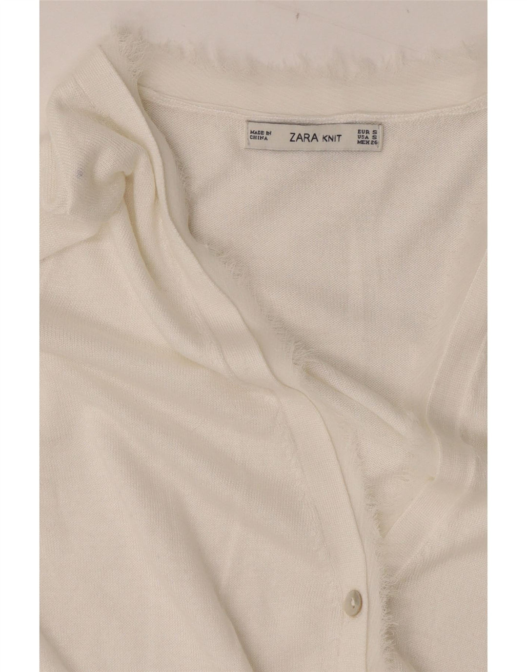 Sweter damski Zara Cardigan UK 10 Small White