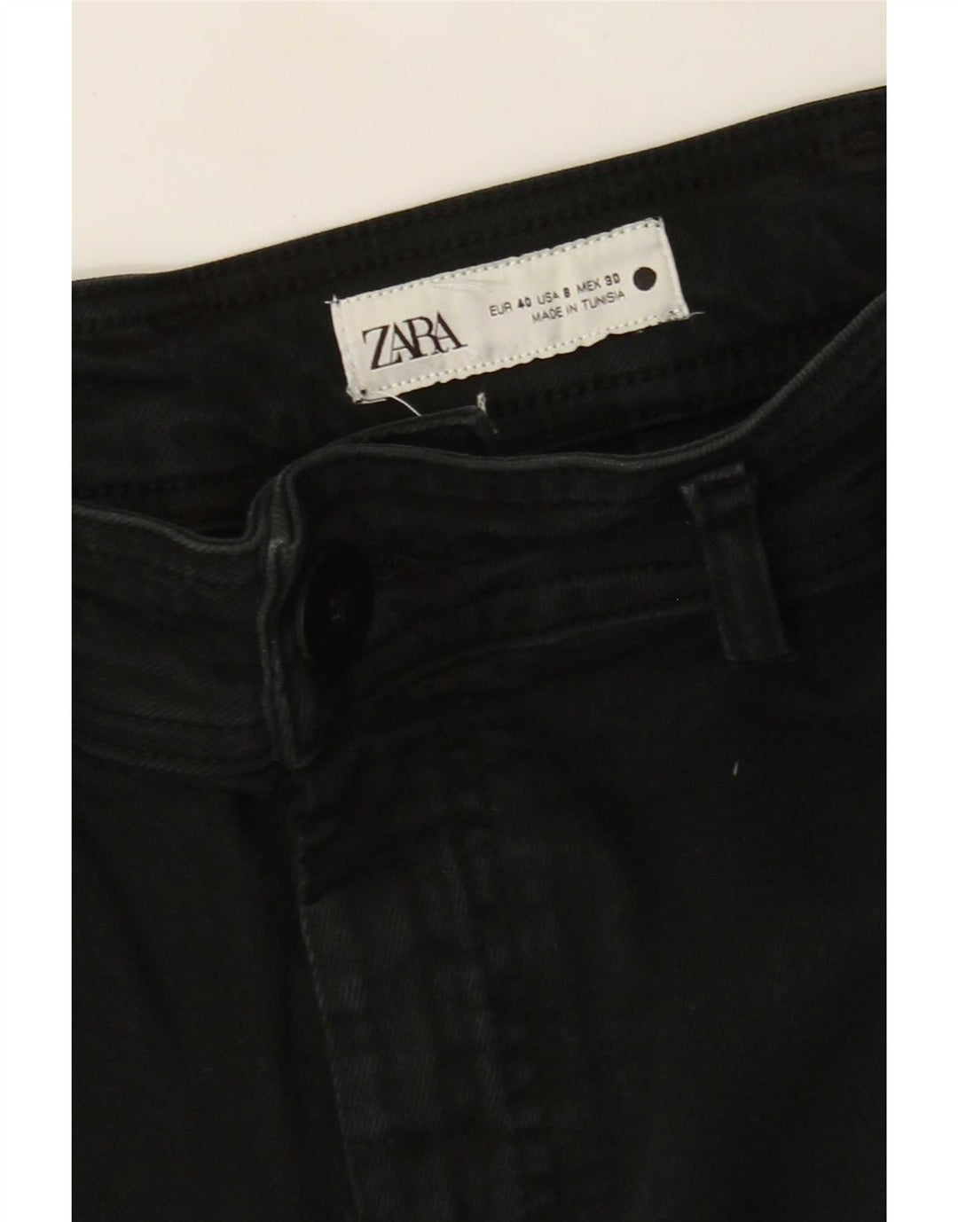 Damskie jeansy z szeroką nogawką Zara EU 40 Medium W30 L28 Czarne