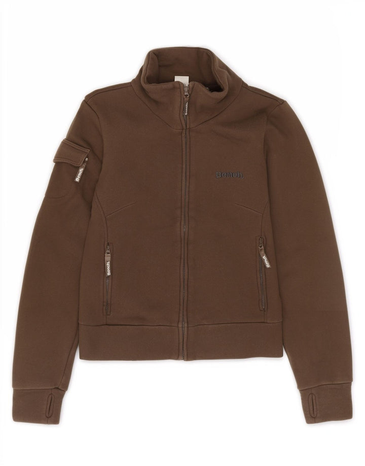 Damska kurtka dresowa Bench Crop Graphic UK 12, średnia bawełna khaki