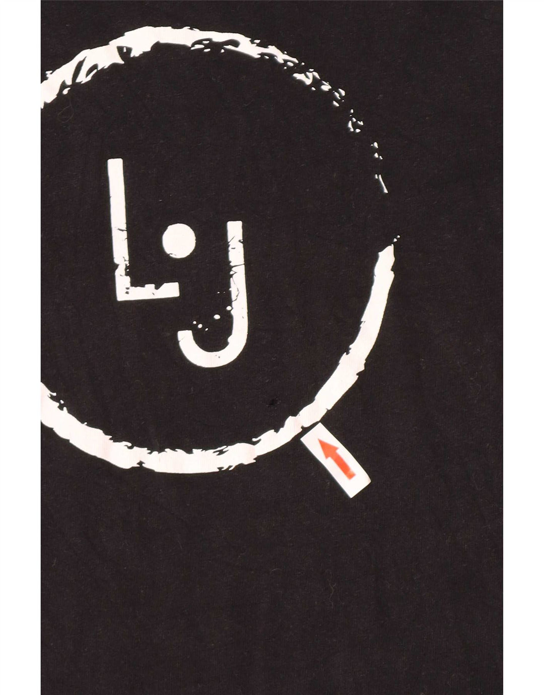 Męski T-shirt z grafiką Liu Jo, mały, czarny, bawełniany