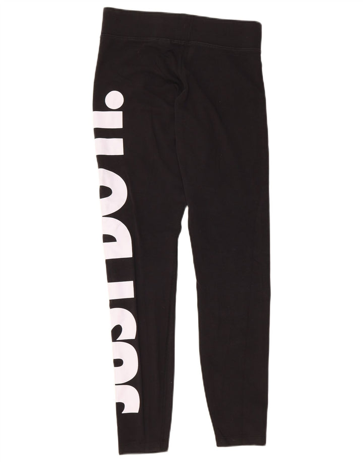 Damskie legginsy NIKE Graphic UK 12, średnie czarne, bawełniane